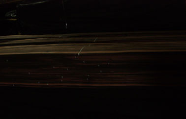 Natürliches Ebenholz geschnittene Stärke des Furnier-Blatt0.45mm mit einem Grad