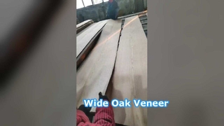 Amerikanisches Weißeichenfurnier im Crown Cut