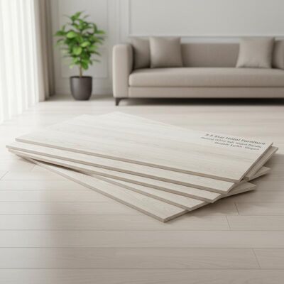 3-5-Sterne-Hotelmöbel, Naturweiß-Eschenholzplatten 2500 x 640 mm, langlebig, stilvoll und elegant für gewerbliche Innenräume